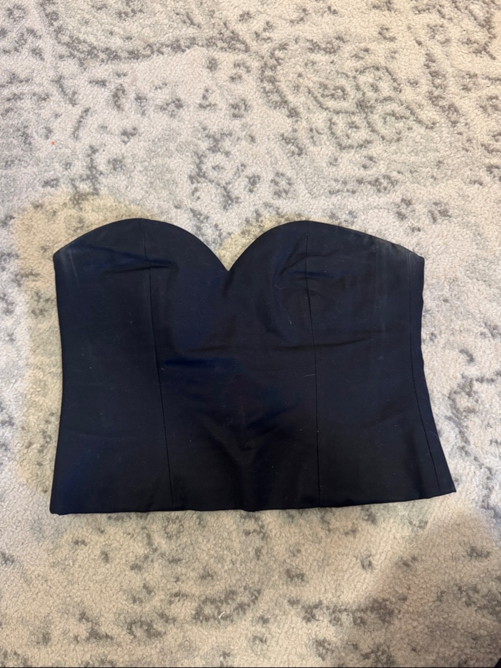 Talula Strapless Black Sweetheart Bustier Top